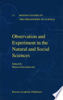 Observation and experiment in the natural and social sciences