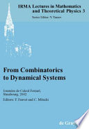 From combinatorics to dynamical systems journées de calcul formel, Strasbourg, March 22-23, 2002 /