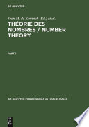 Théorie des nombres : comptes rendus de la Conférence internationale de théorie des nombres tenue à l'Université Laval, 5-18 juillet 1987 /