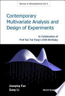 Contemporary multivariate analysis and design of experiments