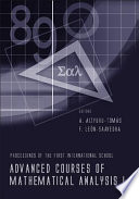 Advanced courses of mathematical analysis I proceedings of the first international school : Cádiz, Spain, 22-27 September 2002 /