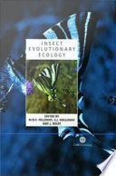 Insect evolutionary ecology proceedings of the Royal Entomological Society's 22nd Symposium /