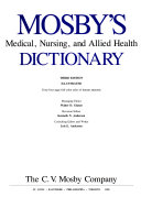 Mosby's medical, nursing,and allied health dictionary /