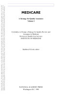 Medicare a strategy for quality assurance /