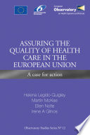 Assuring the quality of health care in the European Union a case for action /