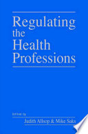 Regulating the health professions