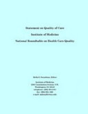 Statement on quality of care