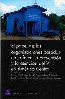 El papel de las organizaciones basadas en la fe en la prevención y la atenicón del VIH en América Central