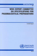 WHO Expert Committee on Specifications for Pharmaceutical Preparations fortieth report.