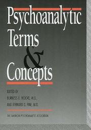 Psychoanalytic terms and concepts /