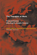The therapist at work personal factors affecting the analytic process /