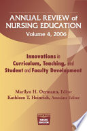 Annual review of nursing education.