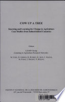 Cow up a tree knowing and learning for change in agriculture :case studies from industrialised countries /