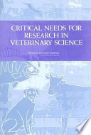 Critical needs for research in veterinary science
