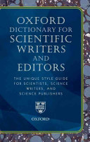New Oxford dictionary for scientific writers and editors.