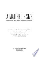 A matter of size triennial review of the National Nanotechnology Initiative /