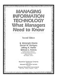 Managing information technology : what managers need to know /