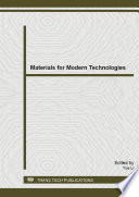 Materials for modern technologies : selected, peer reviewed papers from the 2014 Spring International Conference on Material Sciences and Technology (MST-S), April 16-18, 2014, Shanghai, China /