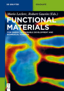Functional materials : for energy, sustainable development and biomedical sciences /