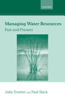 Managing water resources past and present