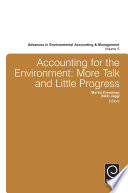 Accounting for the environment : more talk and little progress /