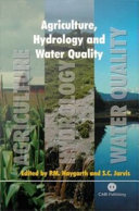 Agriculture, hydrology, and water quality