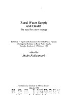 Rural water supply and health : the need for a new strategy /