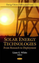 Solar energy technologies from research to deployment /