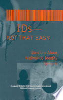 IDs--not that easy questions about nationwide identity systems /