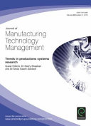 Journal of Manufacturing Technology Management.
