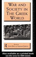 War and society in the Greek world