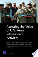 Assessing the value of U.S. Army international activities