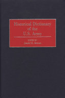 Historical dictionary of the U.S. Army
