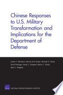 Chinese responses to U.S. military transformation and implications for the Department of Defense