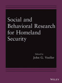 Social and behavioral research for homeland security /