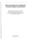 Recommendations for the disposal of chemical agents and munitions