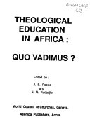 Theological education in Africa : an annotated bibliography /