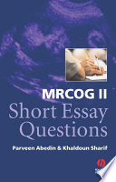 MRCOG II short essay questions /