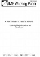 A new database of financial reforms /