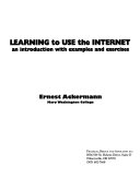 Learning to use the Internet : an introduction with examples and exercises /