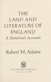 The land and literature of England : a historical account /