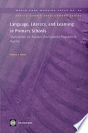 Language, literacy and learning in primary schools implications for teacher development programs in Nigeria /