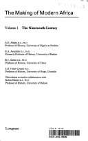 The making of modern Africa : The Nineteenth Century /