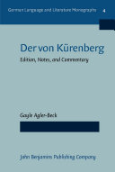 Der von Kürenberg edition, notes and commentary /