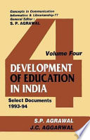 Development of education in India /