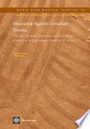 Insurance against covariate shocks the role of index-based insurance in social protection in low-income countries of Africa /