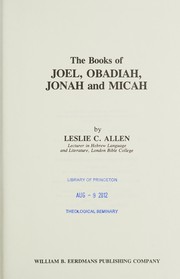 The books of Joel, Obadiah, Jonah, and Micah /