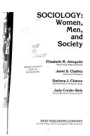 Sociology : Women, men  and society /