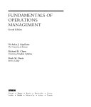 Fundamentals of operations management /