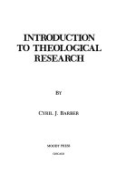 Introduction to theological research /